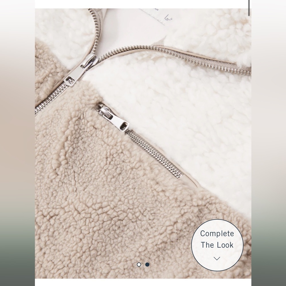 Abercrombie Mixed Sherpa Jacket - Picture 3 of 4